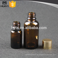 30ml 10ml Flasche mit ätherischen Ölen und goldener Schraubkappe